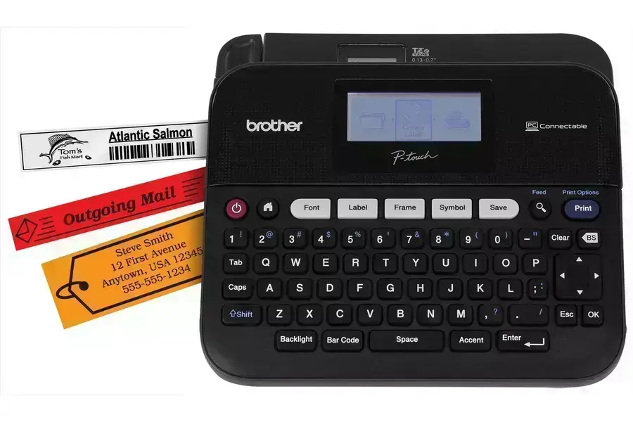 Brother Speed 20 mm/sec Label Printer Black/Grey - PT-D450