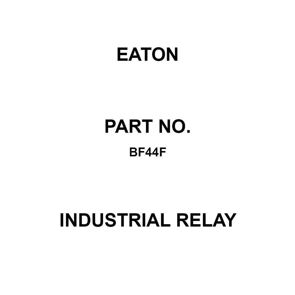 EATON Industrial Relay Panel Mount, BF44F