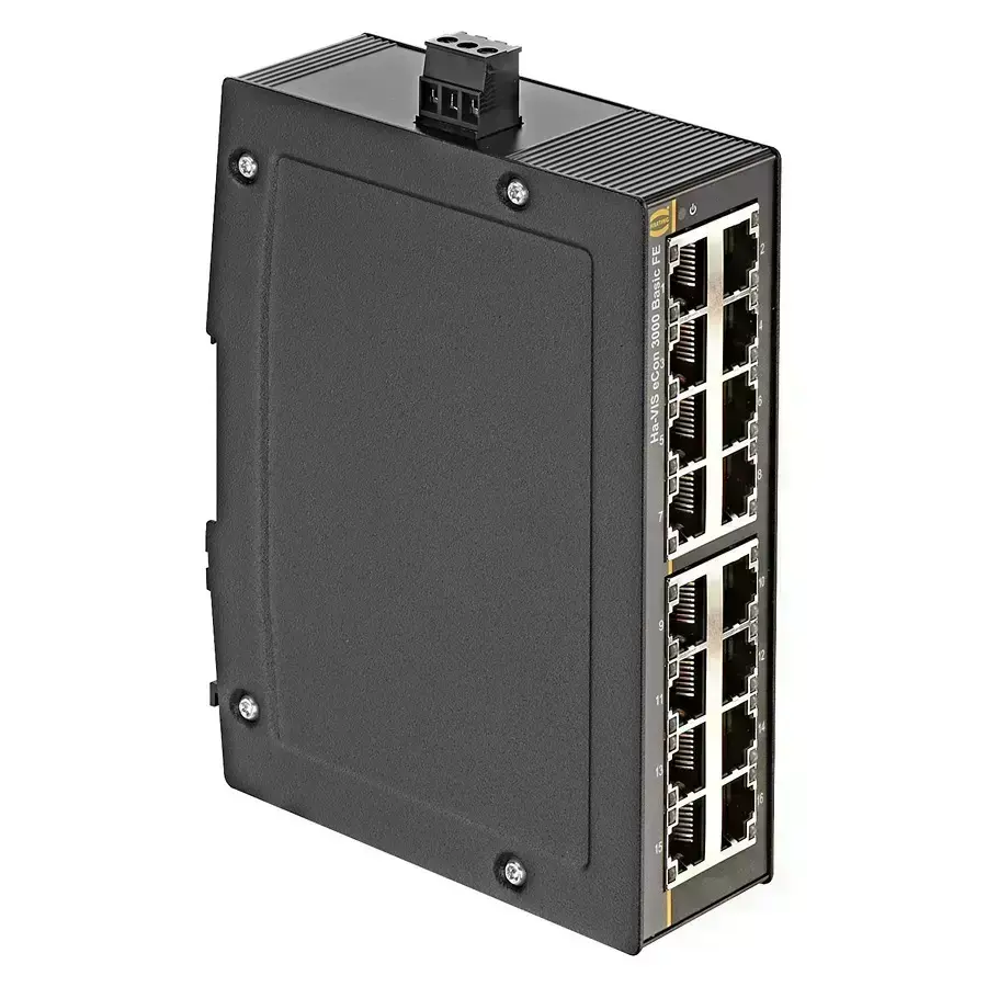 Harting Ethernet Switches / Modules ENET SWITCH, UNMANAGED, 16PORT, DIN RAIL, 24030160000