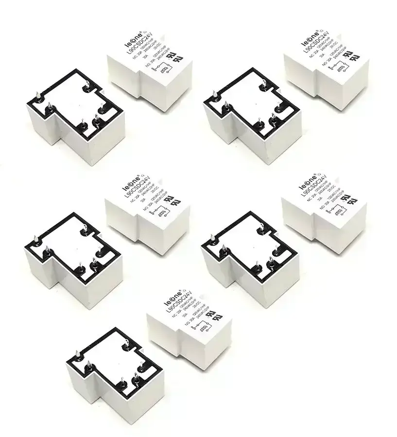 Invento ISC 1953-4 24V DC 30A 6 Pin T Shaped PCB SPDT Mount Relay for DIY Projects
