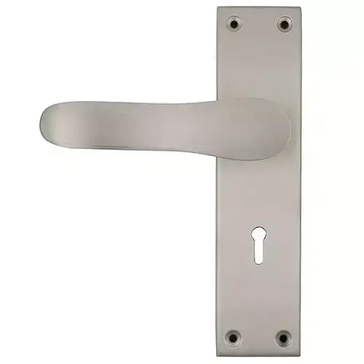 Link 2005-KY-1001-BL-BNM 200 mm Mild Steel Brushed Nickle Finish Mortise Lock Set