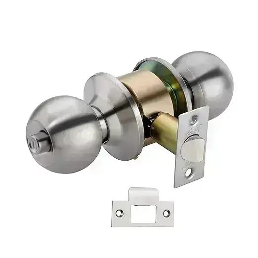 Link Knob Lock Round Stainless Steel, Knob-Set-Economy-BK