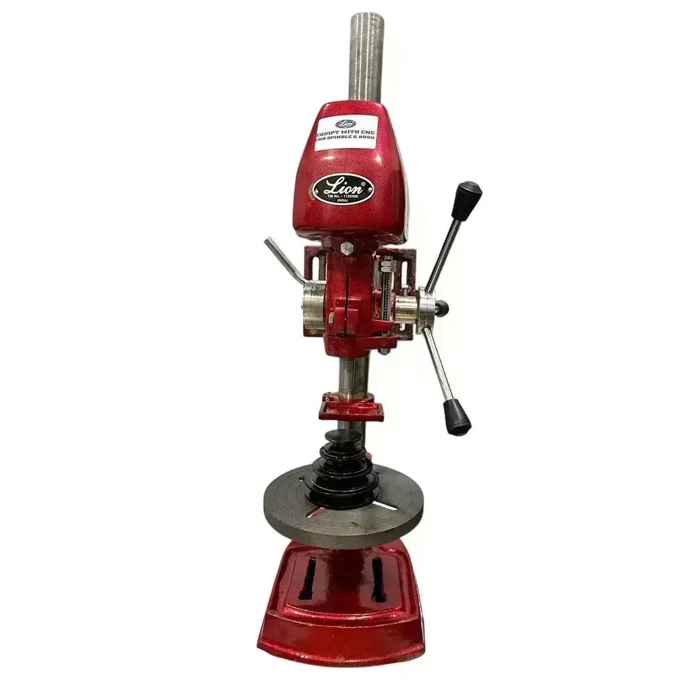 Lion Socket Pillar Drill Machine Without Motor 1/2 Inch 1.27 cm Cast Iron for Industrial Use