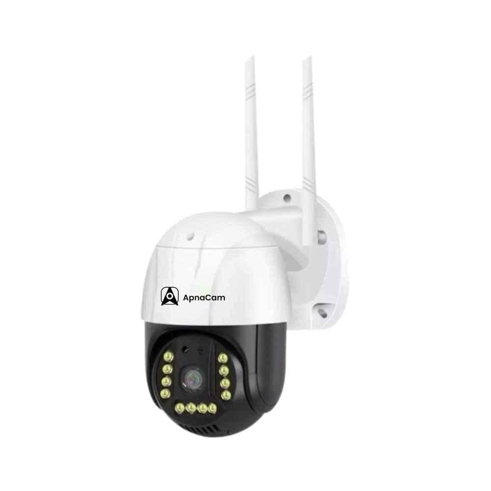 ApnaCam 5MP 4G Sim Support Indoor & Outdoor PTZ SIM Camera with 2 Way Audio, Full Color Night Mode, 360 deg Rotation, 4 Pure White LED & Weatherproof
