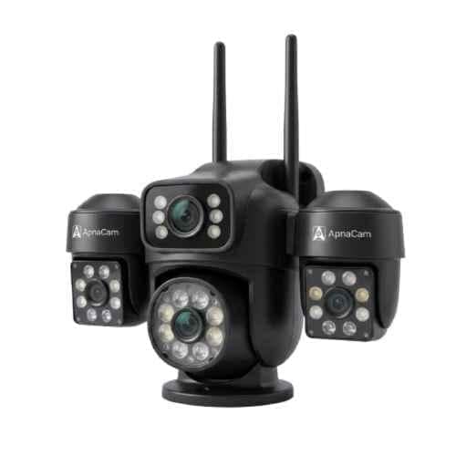 ApnaCam NexusEye 8+5+5 MP FHD WiFi PTZ CCTV Security Camera with Auto Tracking & Night Vision