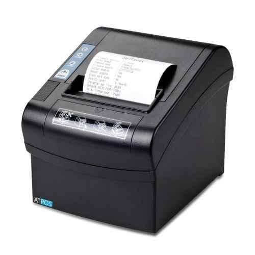 Atpos AT-502 80mm Thermal Receipt Printer (USB+LAN) with Auto Cutter, ESC POS Printing & 1 Year Warranty