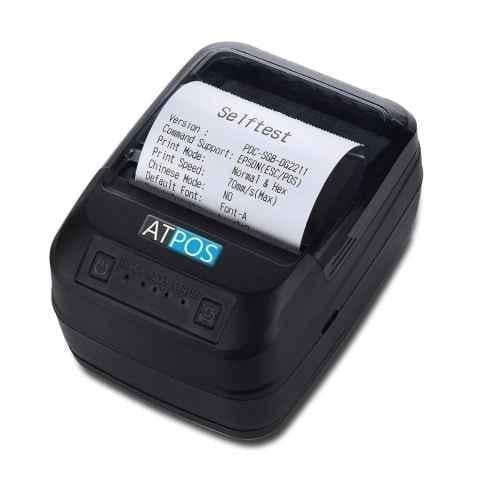 Atpos HL450 58mm Portable Thermal Receipt Printer (Bluetooth) with Type C Rechargable Battery & 1 Year Warranty