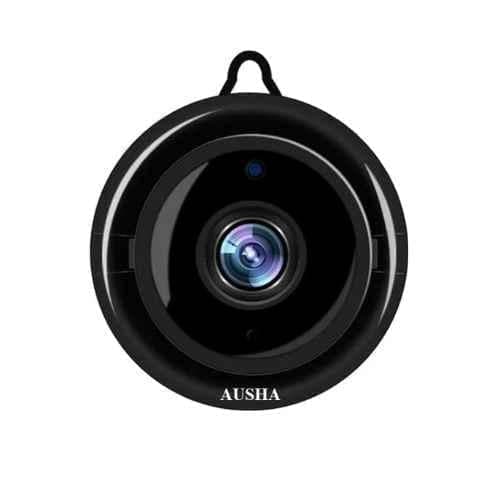 AUSHA C2 2MP 1080p FHD Plastic Wireless CCTV Camera with Night Vision, Smart Motion Detection, Mobile Connection & Two Way Audio
