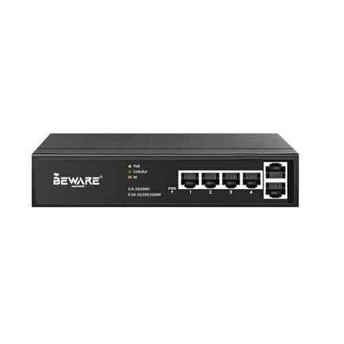 Beware 4 Port PoE Full Gigabit Switch | Compact Gigabit PoE Network Switch for CCTV Surveillance & IP Networking
