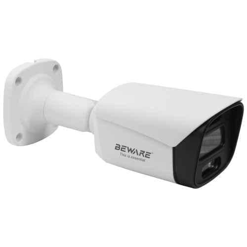 Beware 5MP HD Full Colour Bullet Camera with Audio | Warm Light Night Vision 30M | Indoor & Outdoor CCTV Security Camera | Metal Body