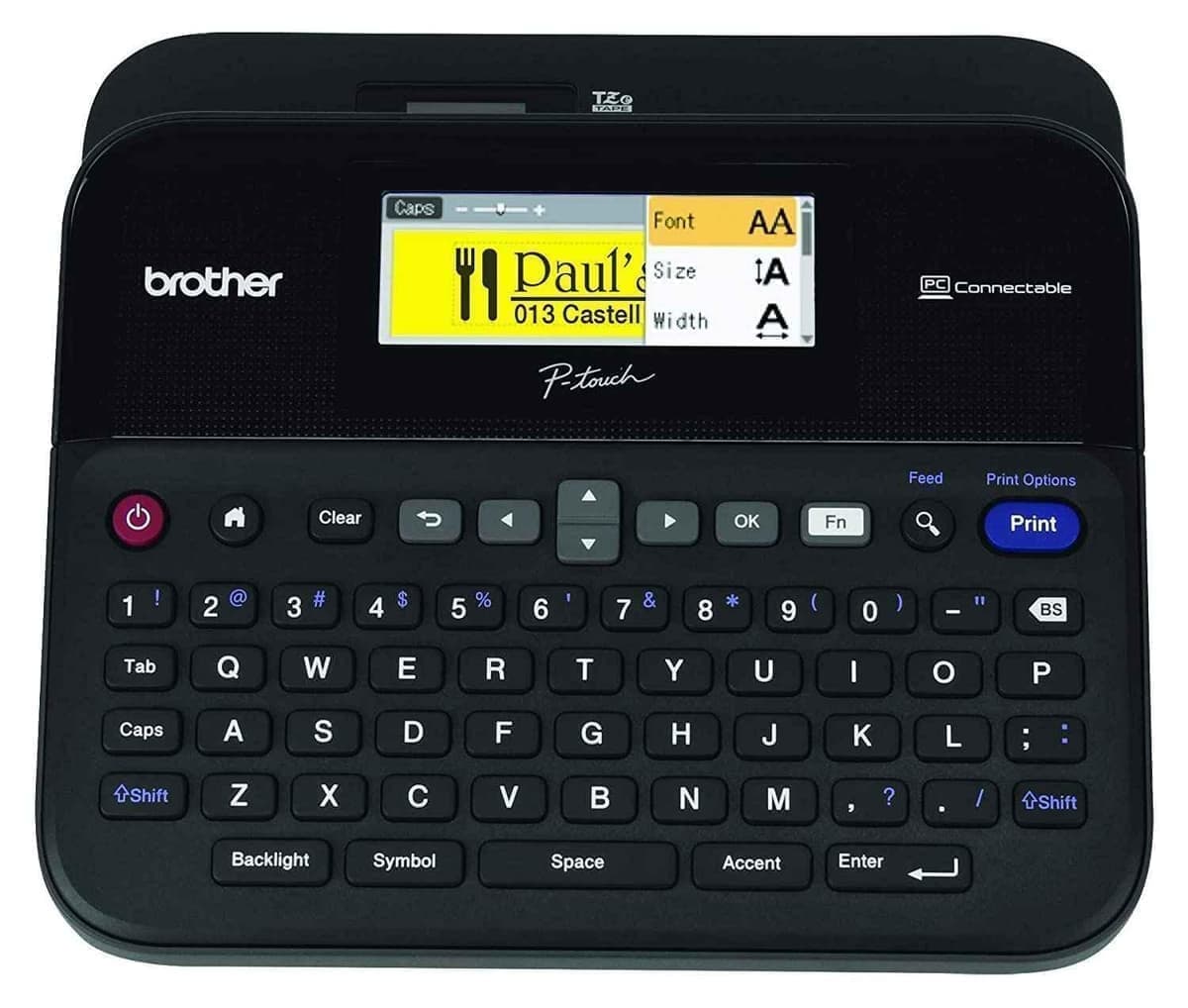 Brother PT-D600 Thermal Label Printer with Full-Colour LCD Screen