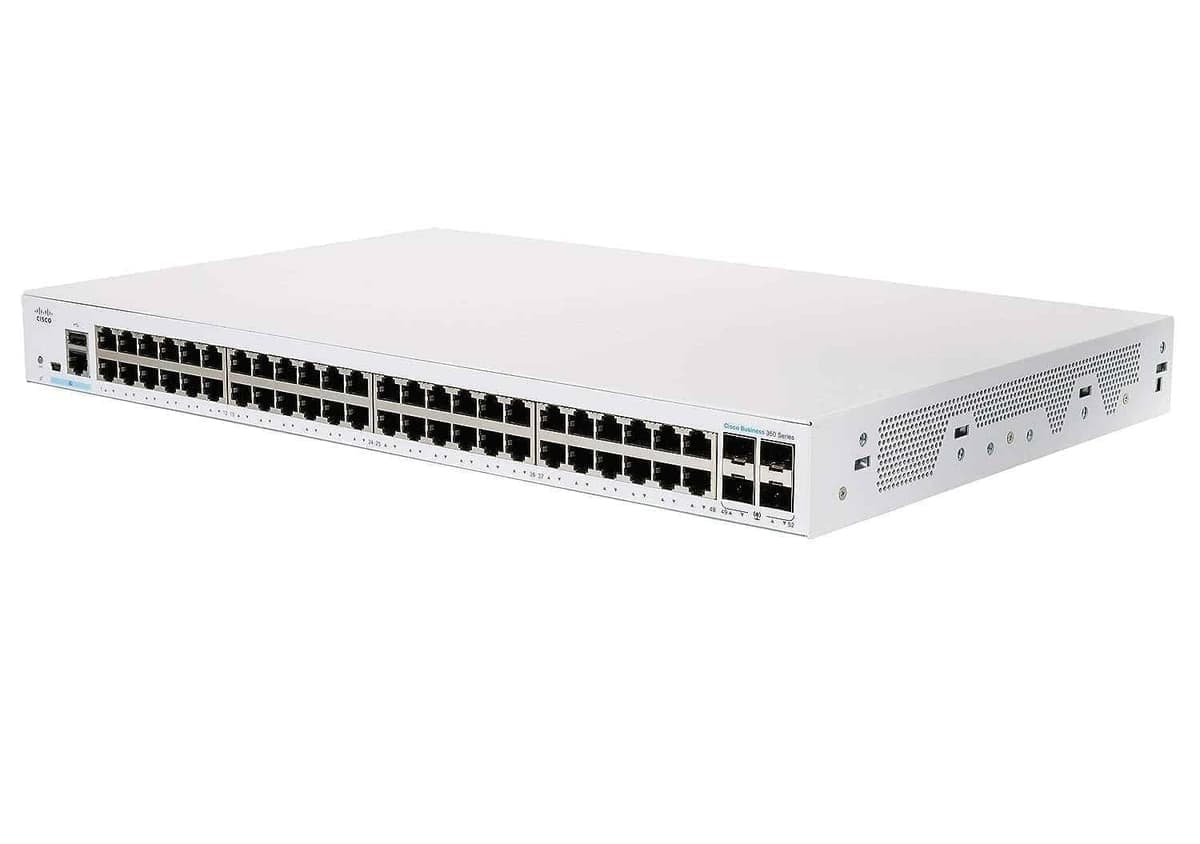 Cisco 350 Series 48 Port Business Managed Network Switch with 48xGigabit Ethernet & 4xSFP, CBS350-48T-4G