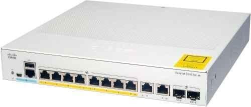 Cisco Catalyst 1000 8 Ports 10/100/1000 + 2x SFP & RJ45 Network Switch, C1000-8FP-E-2G-L