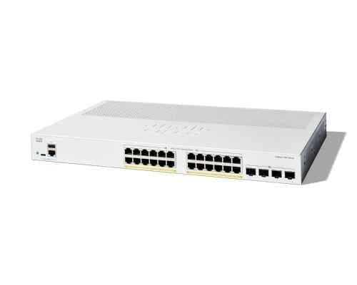 Cisco Catalyst 1300 24 Ports 10/100/1000 + 4x 10GE SFP+ Managed Network Switch, C1300-24P-4X