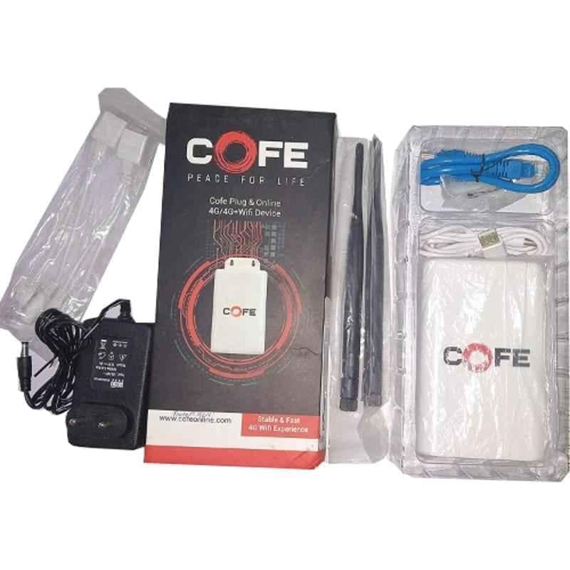 Cofe CF-4G807wd2 4G LTE Wi-Fi LAN Router Kit with External Antenna, PoE Injector & Charger