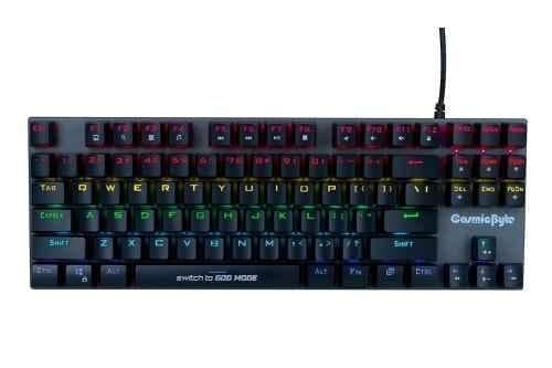 Cosmic Byte Pandora 87 Keys USB Black & Grey Wired Computer Keyboard, CB-GK-26