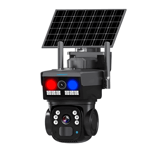 Cybernautt 4MP+4MP 4G Solar SIM Camera with Motion Detect & Night Vision, X8T