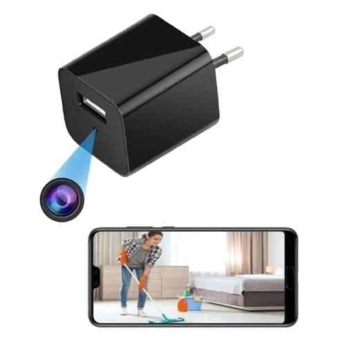 Cybernautt CN400 2MP Full HD Smart Charger Action Camera with Wi-Fi Connectivity, Live View, Charge While Recording & Support 128GB SD Card