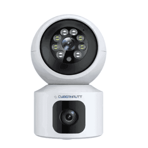 Cybernautt K4S 4MP Dual Lens Full HD PT 4G Sim Camera with Two Way Audio, Motion Track, Alarm, Night Vision, Human Detect & SD Support upto 128GB
