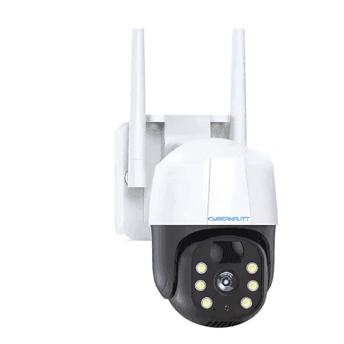 Cybernautt K5J-B 5MP 4G LTE Outdoor CCTV Camera- AI Human Detection, Colour Night Vision, IP66 Waterproof, Rechargeable Battery, Supports up to 128GB, Wall/Pole Mount