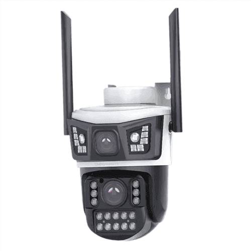 Cybernautt K8C 8MP Outdoor 4G Dual-Lens PTZ CCTV Camera- 355 deg Pan-Tilt, 10x Zoom, 4MP+4MP, Colour Night Vision, Two-Way Audio, Waterproof, H.265+, AI Motion Detect, Alarm, Storage up to 12