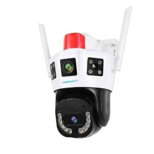 Cybernautt O8X 8MP Dual Lens HD PT Smart WiFi Camera with Colour Night Vision, Human Detect, Motion Detect, Two Way Audio & Support SD Upto 256GB