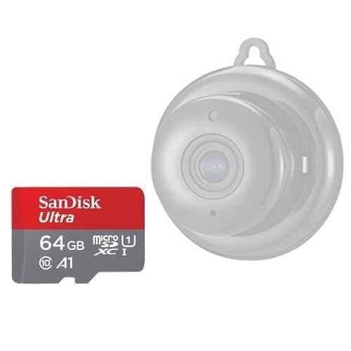 Cybernautt V380 Mini IP CCTV Camera for School Bus & Car with Night Vision & Free 64GB Memory Card