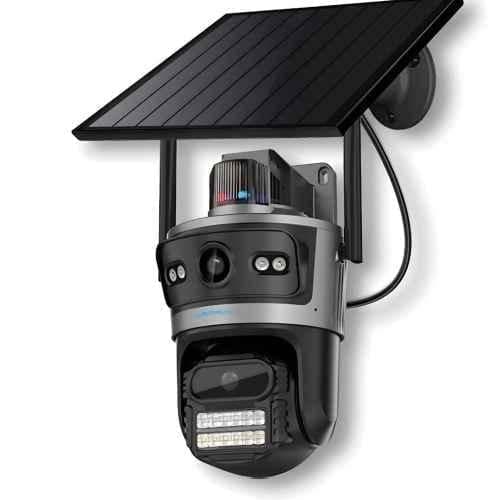 Cybernautt X20D 12MP 4G LTE Solar Wireless Outdoor Security Camera with AI Human Detection
