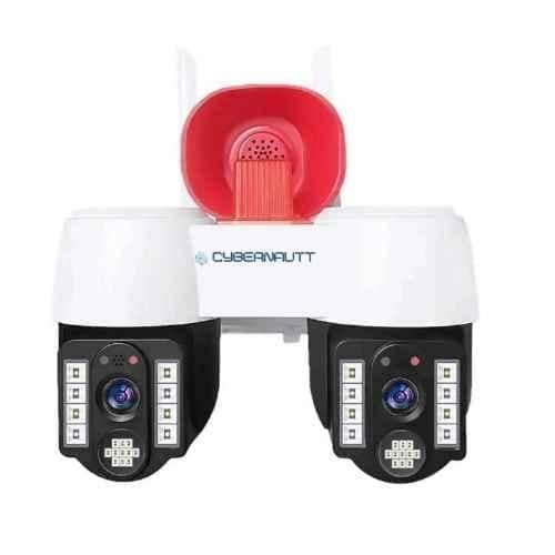 Cybernautt X4D2 4MP Full HD PT Smart WiFi Camera with Two Way Audio, Motion Track, Alarm, Night Vision, IP66 Weather Proof & SD Support upto 128GB