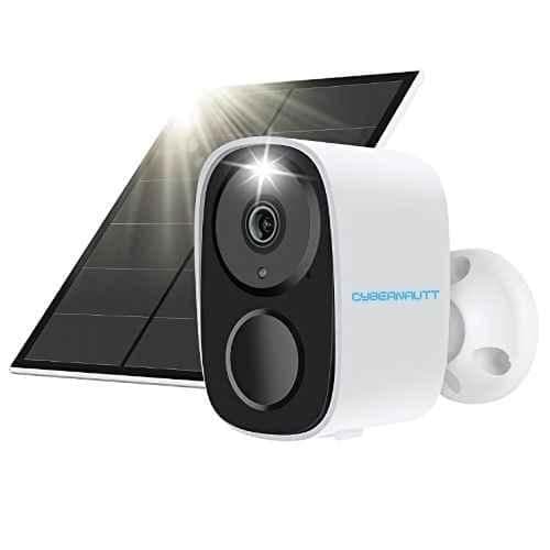 Cybernautt X5W 5MP Ultra HD Solar Smart WiFi Camera with Motion Detect, Colour Night Vision, Human Detect, IP66, 2 Way Audio & Support SD Upto 256GB