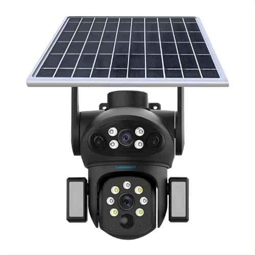 Cybernautt X8A 4MP+4MP+4MP 4G LTE Solar Security Camera with AI Human Detection, Full Colour Night Vision & Two-Way Talk