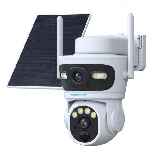 Cybernautt X8I 8MP 5V CMOS 4G Solar Sim Camera with Dual Lens, Night Vision & 2-Way Audio
