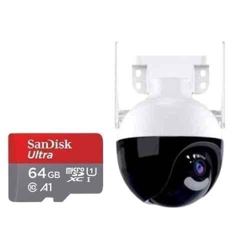 Cybernautt X9K 2MP Full HD Smart Wi-Fi Camera with Motion Detect, Alarm, 2 Way Audio, SD\Cloud Recording Options & Free 64GB Memory Card