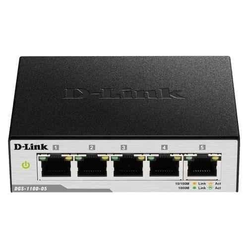 D-Link 5-Ports Gigabit Smart Managed Switch, DGS-1100-05