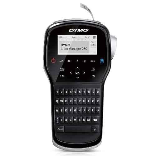 Dymo Labelmanager-280 Thermal Label Printer USB Portable Rechargeable Handheld Label Maker with Qwerty Keyboard and 1 Year Warranty