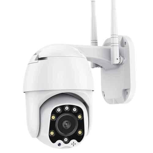 Grousale 4MP AI PTZ Smart Wi-Fi Camera with 4X Zoom, Two Way Audio, Human Detect, Onvif, SD/Cloud Storage, IP66 & Color Night Vision