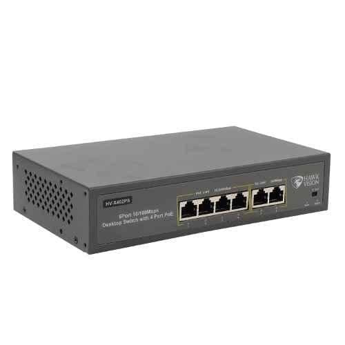 Hawkvision HV-X402-PS 78W 4+2 Uplink PoE Switch