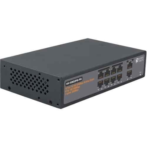 Hawkvision HV-X802PS-FG 150W 8+2 Full Giga Black PoE Switch