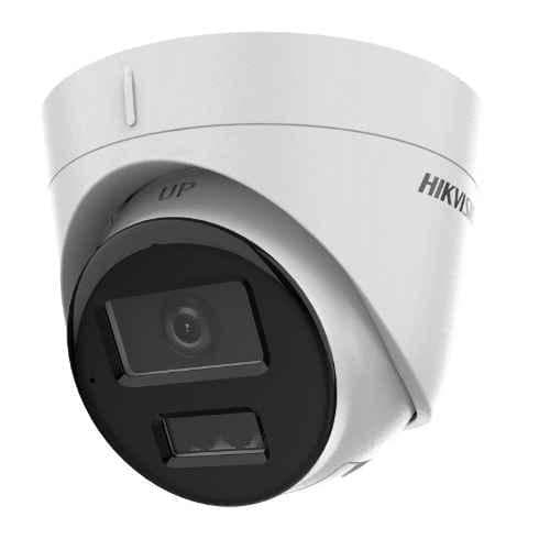 Hikvision 4MP 4mm Smart Hybrid Light Fixed Turret Network Dome Camera, DS-2CD1343G2-LIU, NVR Enabled