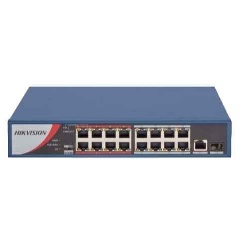 Hikvision DS-3E0318P-E/M 16 Port Fast Ethernet Unmanaged POE Switch