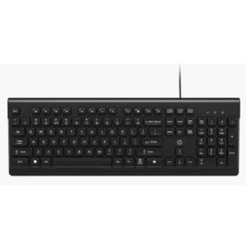 HP 115 Plastic Black USB-A Wired Keyboard, B88K2AA
