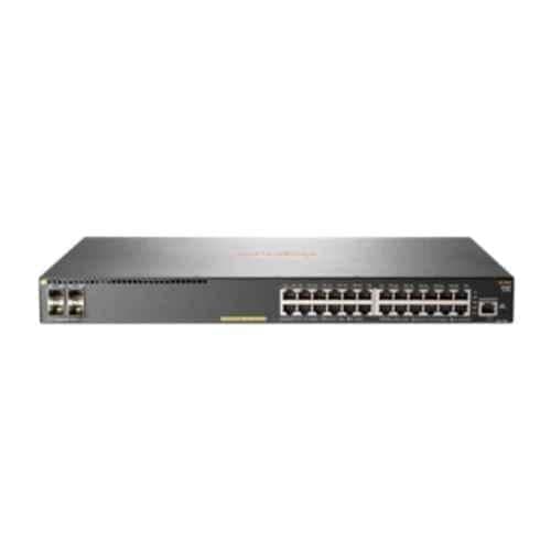 HPE Aruba 2930F Series Networking Switch with 24G PoE+ & 4SFP+ Ports, JL255A