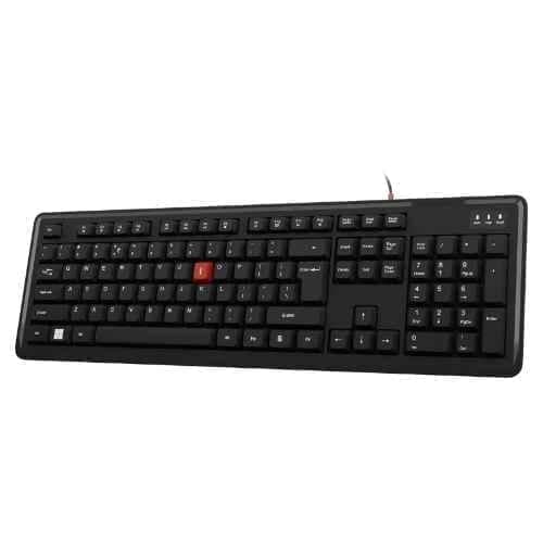 iBall Deskey Qwerty 101 104 Keys Black USB Wired Keyboard