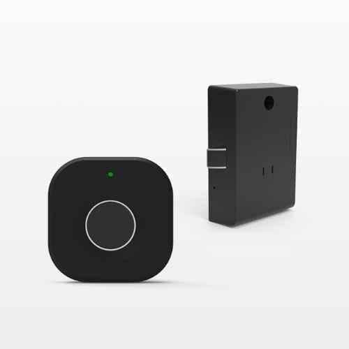 JAL F040 ABS Black Fingerprint Smart Cabinet Lock