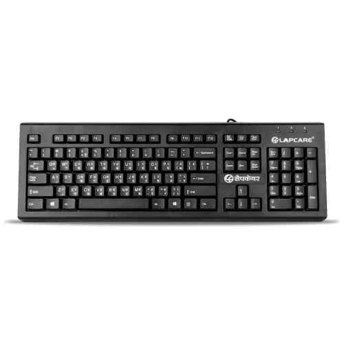 Lapcare LMK-012 Black USB Keyboard with 10 Million Keystrokes & 104 Normal Keys, ITD-71