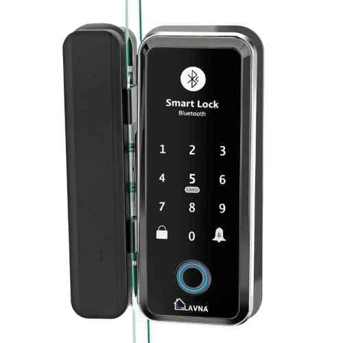 Lavna L-A5 Black RFID Fingerprint Door Lock with Remote & Mobile Application
