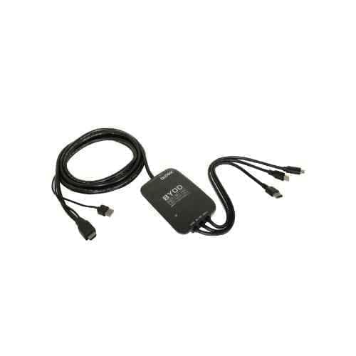 Logic 1.8W Black Presentation Switcher, LG-3x1BYOD-P
