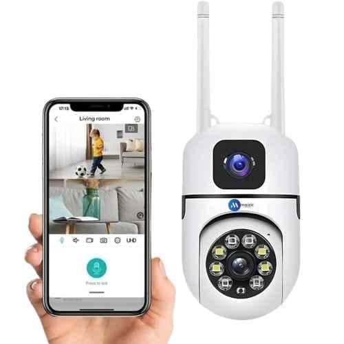 Maizic Smarthome 3MP Wi-Fi Mini PTZ Camera with 360 deg Pan-Tilt Zoom & Color Night Vision, MSH-23112024 (Pack of 2)
