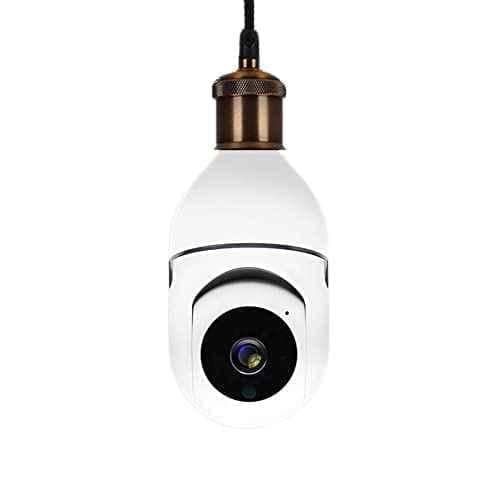 Maizic Smarthomes 2MP Smart Bulb Camera with Live View 2 Way Intercom, SD Card Recording, 360 Panoramic View & Motion Detection