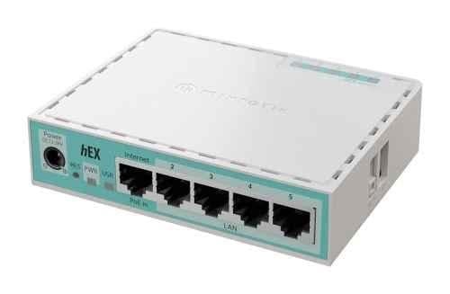 Mikrotik hEX Plastic 512MB Gigabit RAM Router with 5 Ports, E50UG
